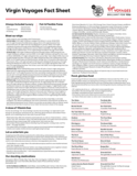 Virgin voyages sales fact sheet